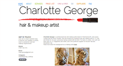 Desktop Screenshot of charlottegeorgemakeup.com