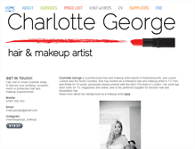 Tablet Screenshot of charlottegeorgemakeup.com